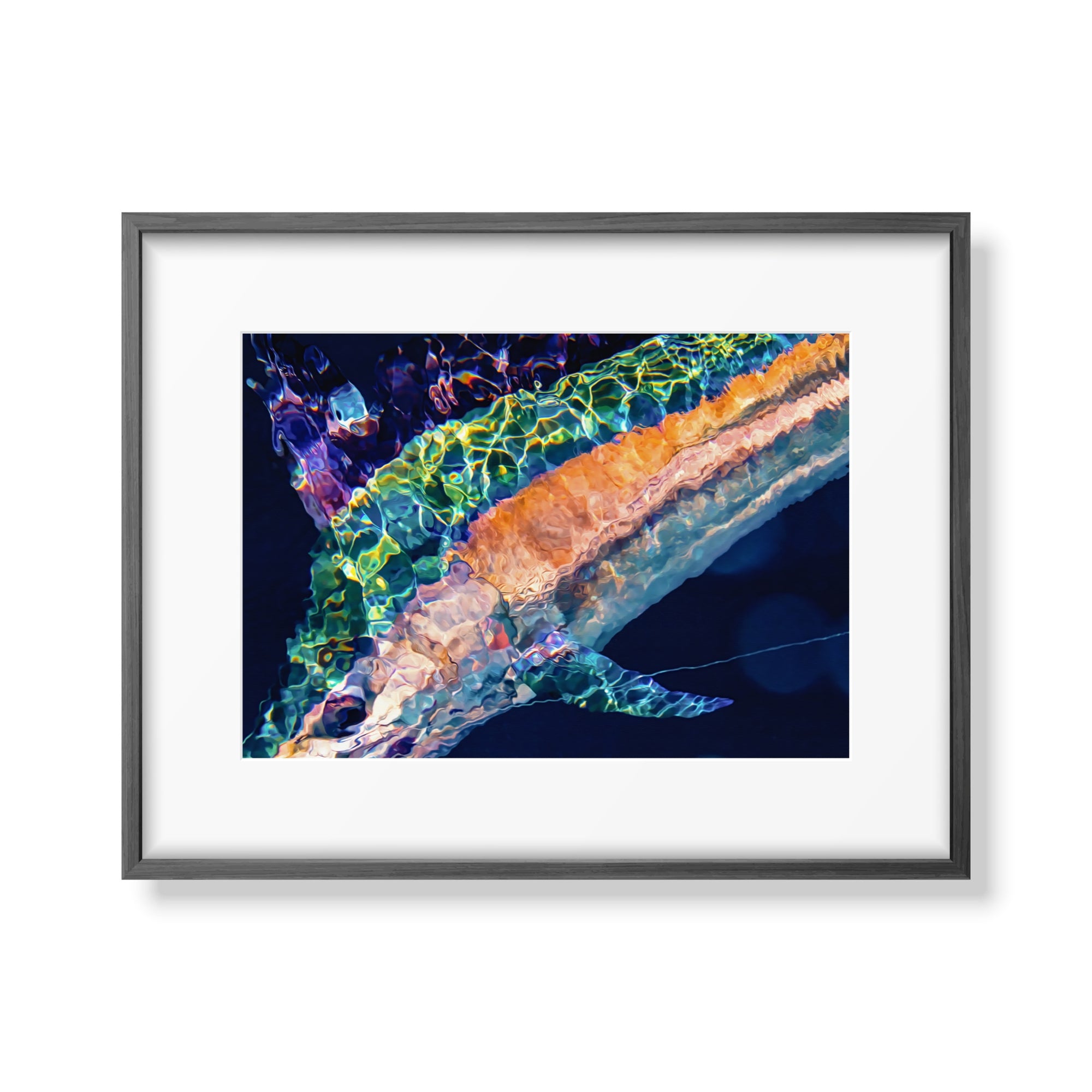 Black Marlin Wall Art Matte Black Small